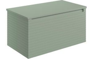 Align 810mm Wall Hung 1 Drawer Basin Unit & Worktop - Matt Willow Green