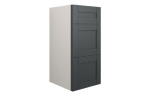 Abbey 300mm Standard 3 Drawer Unit - Matt Graphite Grey