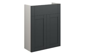 Abbey 500mm Slim Basin Unit - Matt Graphite Grey