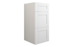 Abbey 300mm Standard 3 Drawer Unit - Matt White