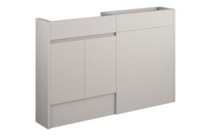 Cara 1236mm Slim Basin & WC Unit Pack - Matt Dove Grey