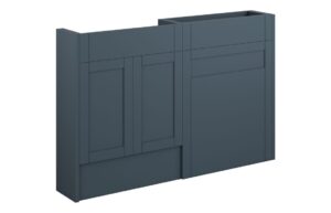 Abbey 1236mm Slim Basin & WC Unit Pack - Matt Arley Blue