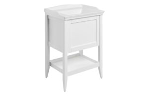 Dion 650mm Floor Standing 1 Drawer Basin Unit w/Basin - Matt White