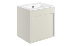 Elements 510mm Wall Hung Unit Inc. Basin - Matt Latte