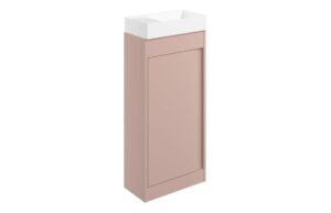 Elements 410mm Floor Standing Unit Inc. Basin - Matt Antique Rose