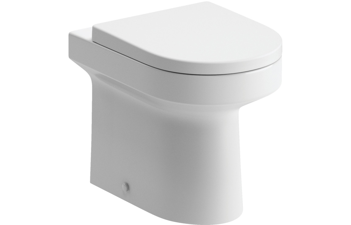 Vista 500mm WC Unit & BTW Pan Pack - White Gloss - Image 3
